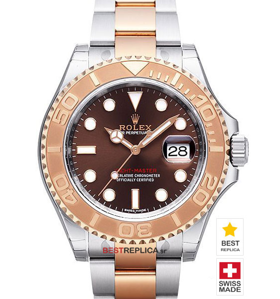 rolex with brown face